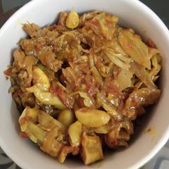 A picture of Kathal(jackfruit) masala sabji.