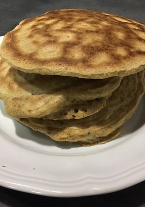 Una foto de Pancakes con relleno de chocolate - apto para candidiasis
