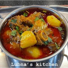 ALOO GOSHT (MUTTON/LAMB AND POTATO CURRY): A picture of ALOO GOSHT (MUTTON/LAMB AND POTATO CURRY):.