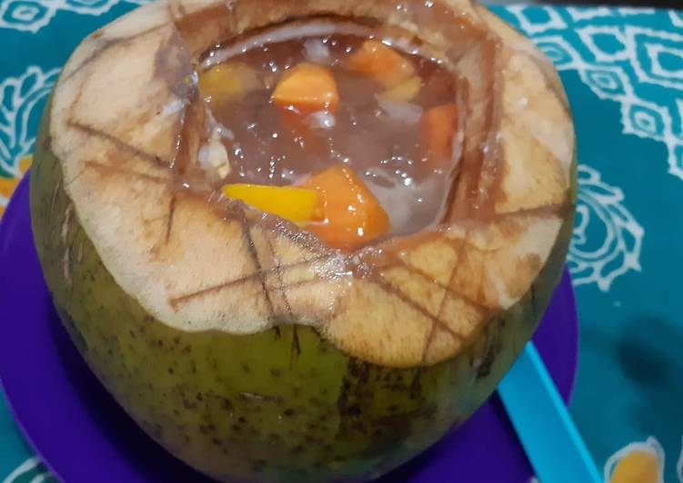 Cara Bikin Puding kelapa buah Viral yang Wajib Dicoba