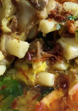 Foto resep Soto Daging&Tulang Sapi Kuah kuning