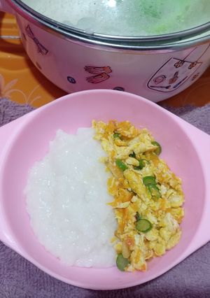 Foto resep BUBUR TIM TELUR WORTEL KEJU || MPASI 9+ MONTH