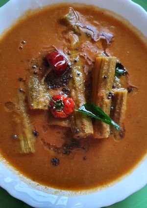A picture of Kerala Style- Drumstick Sambar.
