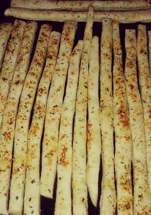 Una foto de Grisines de queso y orégano