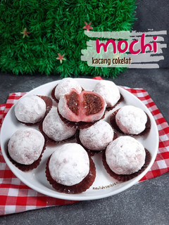 Foto resep Mochi Isi kacang cokelat