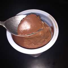 Una foto de Postre crema de chocolate