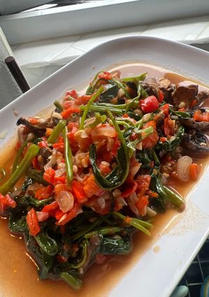Foto resep Kangkung Terasi Jamur