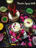 Traditional Thandai Syrup With Thandai Milk