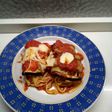 Involtini di melenzane con tagliatelle alla norma