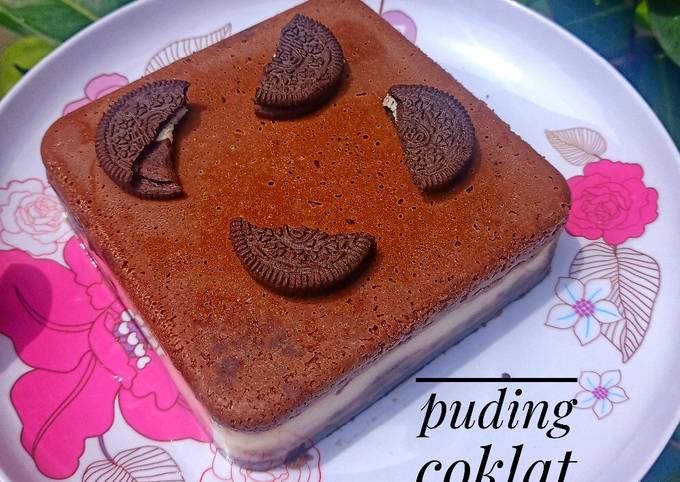 Puding coklat (ovamaltine/Oreo)