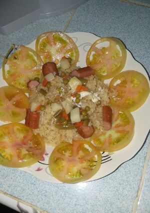 Una foto de Arroz salteado