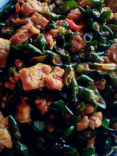 Foto resep Oseng cabe hijau dan tempe
