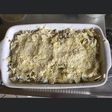 Gratin de pommes de terre aux harengs et oignons doux