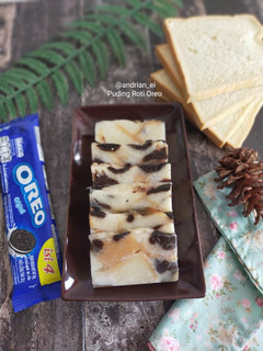 Foto resep Puding Roti Tawar Oreo