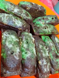 Foto resep Pukis Coklat Pandan #Keto