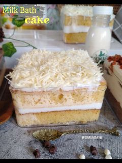 Foto resep Milk bath cake