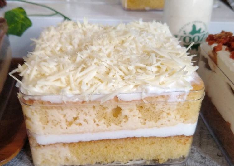 Resep Milk bath cake Anti Gagal