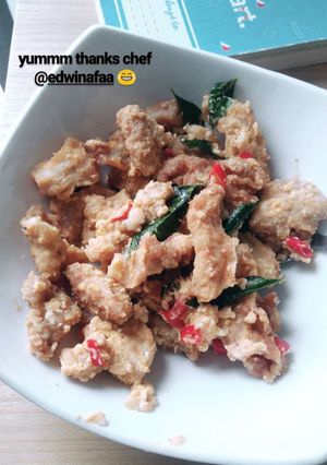 Foto resep Salted Egg Chrispy Chicken ala Eatlah