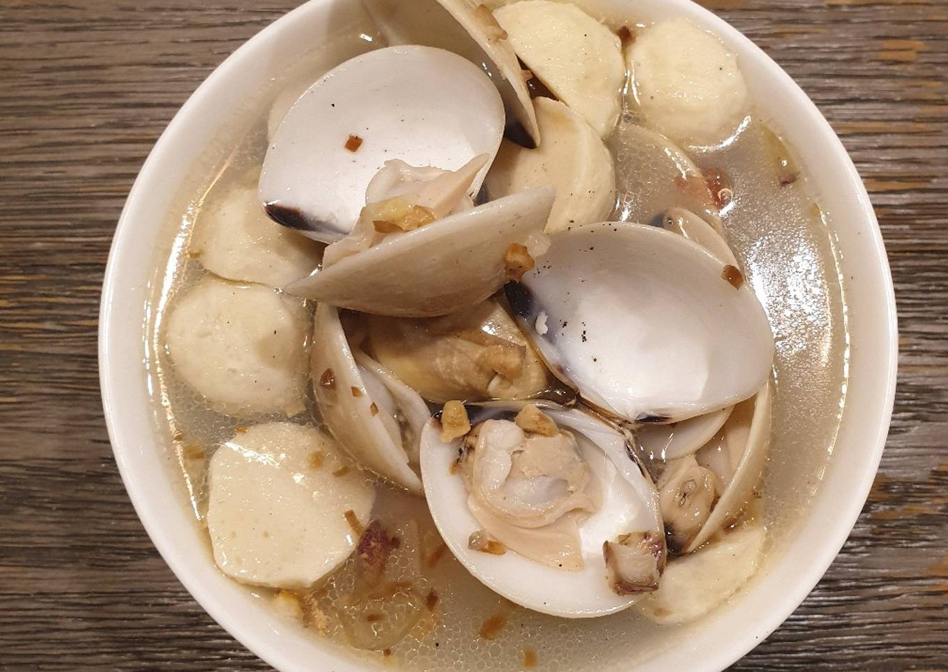 Sup Kerang Tahu dgn Baso ayam