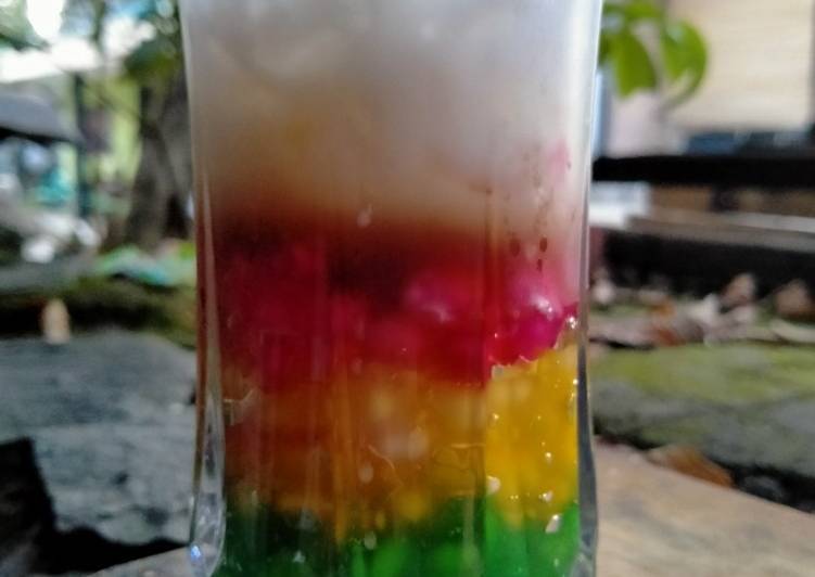 Kiat-kiat membuat Rainbow delima legit