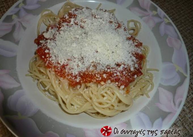 Tomato sauce for pasta