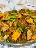 Mie Soun goreng baso telur