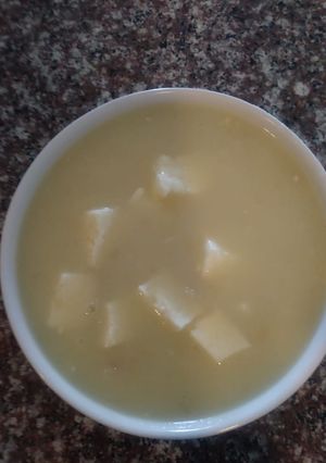 Una foto de Mote de Ñame y Queso