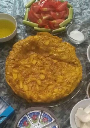 صورة لوصفة طبق البطاطا بالبيض