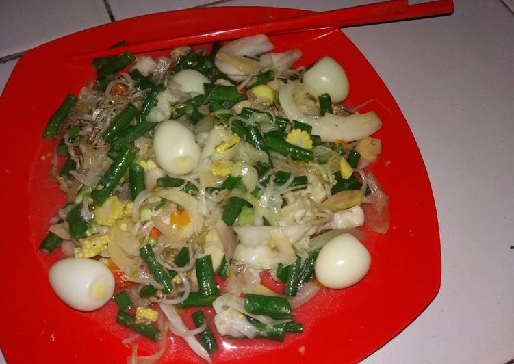 Resep Oseng sayur telur puyuh debm yang Lezat