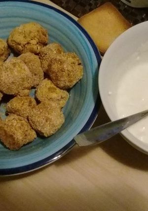 Una foto de Falafel al instante! (con salsa de yogurth)