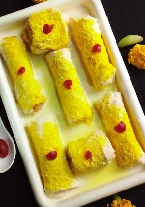 A picture of Malai Bread Rolls.