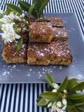 Bizcocho de turrón de almendra al aroma de azahar