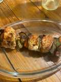 Brochettes de pollo 🍗🧅🫑