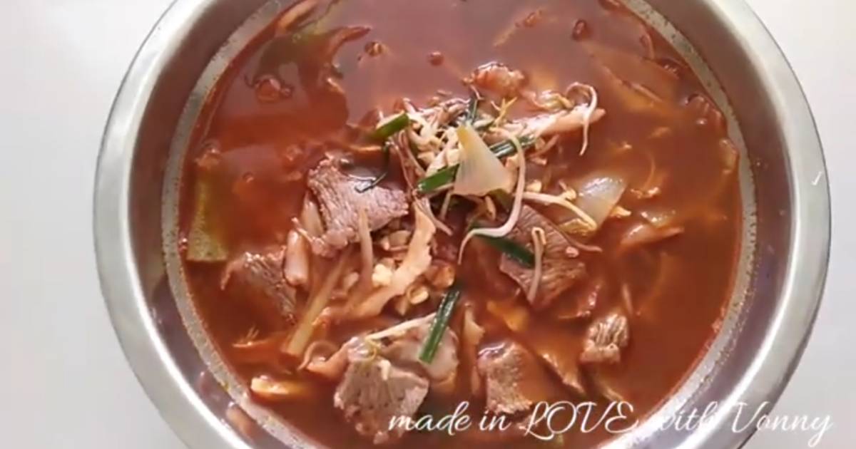 Resep Sup Tahu Pedas Ala Korea Oleh Lis Achmady Cookpad