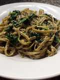 One pot pasta con espinaca