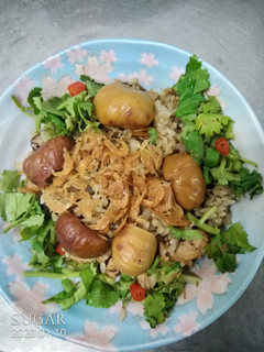 香煸蝦油飯 的食譜成品照片