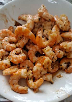 Una foto de Langostinos al ajillo
