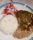 Seco de pollo con frejoles