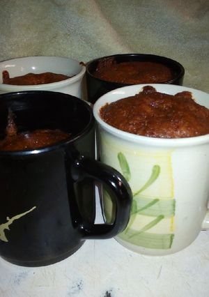 A picture of Microwave mug cakes #AuthorMarathon.