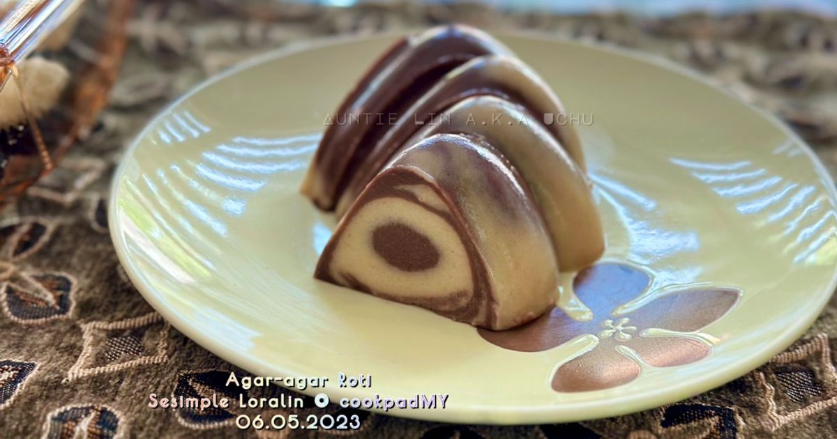 Resipi Agar Agar Roti Marble oleh Sesimple Loralin - Cookpad