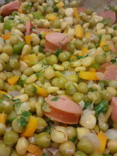 A picture of Peas and corn salad.