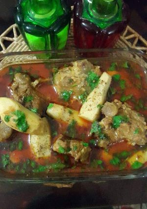 A picture of Arvi ghosht.