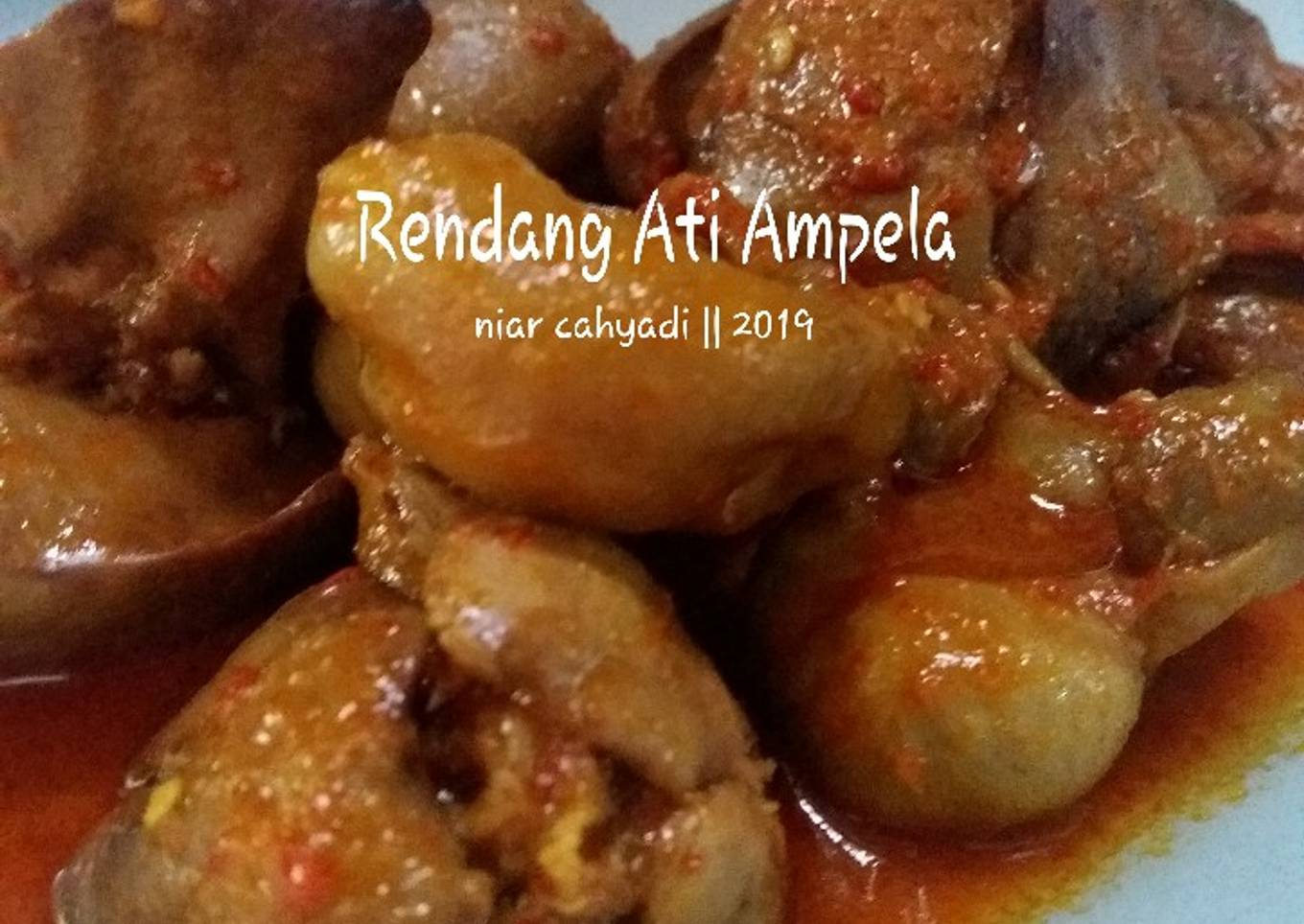 Resep Rendang Ati Ampela, Lezat