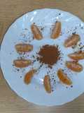 Postre de mandarina con canela