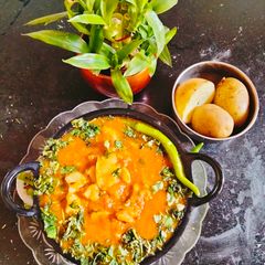 A picture of Potatoes curry (Puri wali aloo ki sabji).