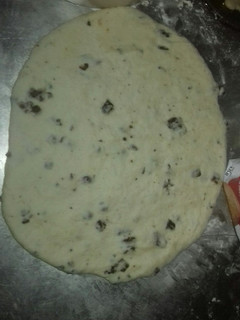 Una foto de Tortilla con chicharrón a la plancha.