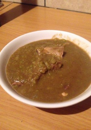 A picture of Meaty Lentil Soup.