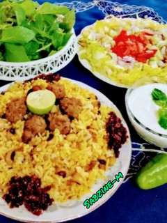 عکسی از دستور پلو لوبیا چشم بلبلی با گوشت چرخکرده