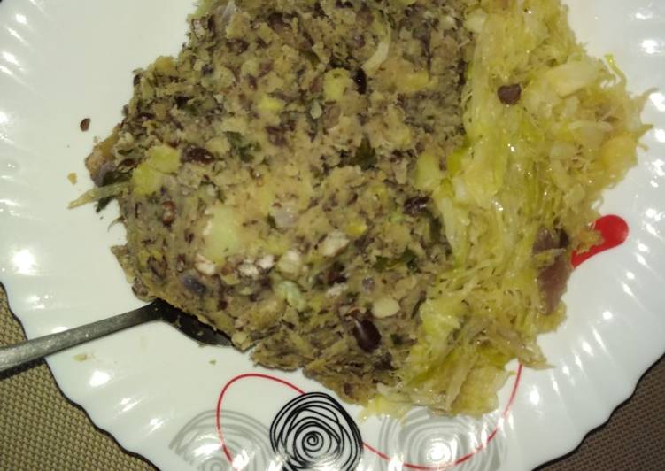 Easiest Way to Make Award-winning Mukimo with steamed cabbage#fourweekchallenge