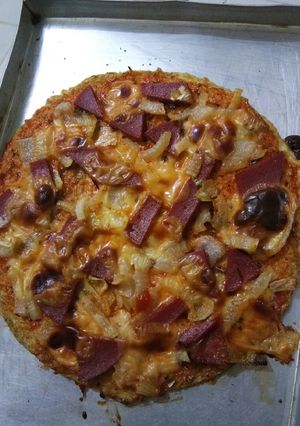 Foto resep Pizza kembang kol ala keto